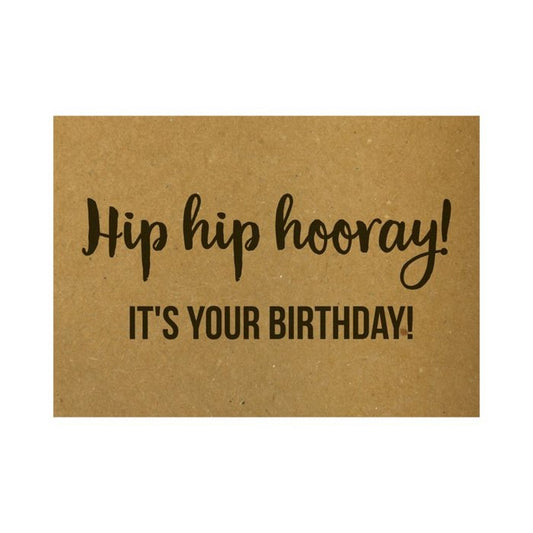 Wenskaart - Hip hip hooray! It's your birthday!